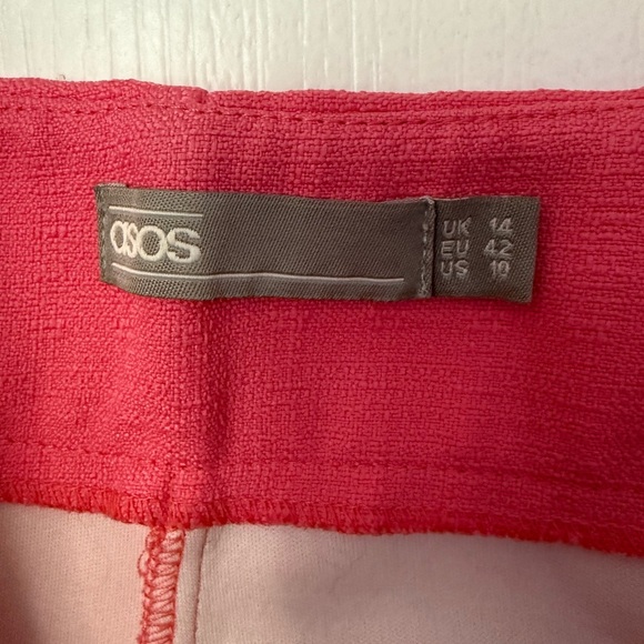 ASOS Pink High Waist Tailored Shorts - Picture 5 of 5